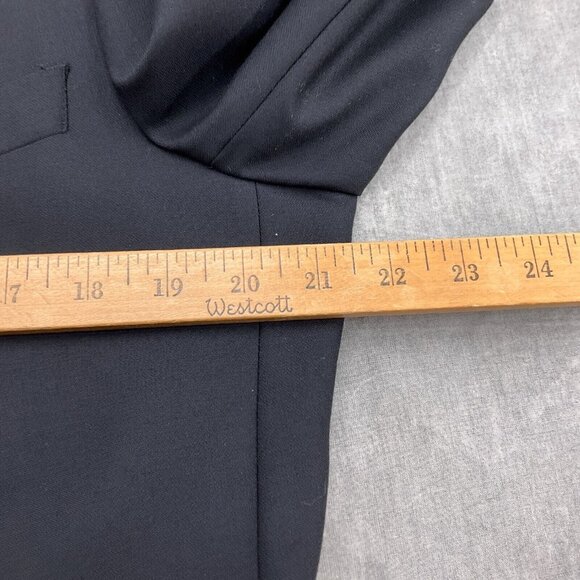 Hart Schaffner Marx Tuxedo Jacket‎ Men 40-42  Black Satin Formal Classic USA VTG - Picture 4 of 12